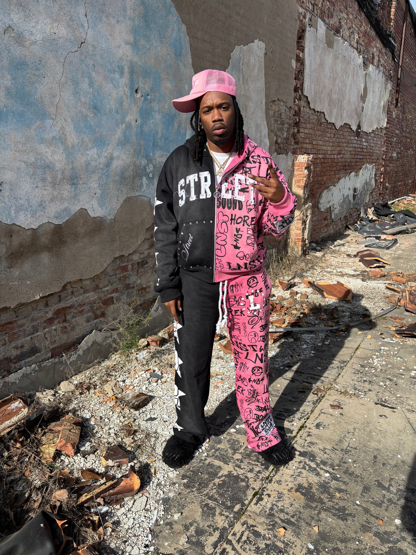 LNST Street Anthem Sweatsuit Pink