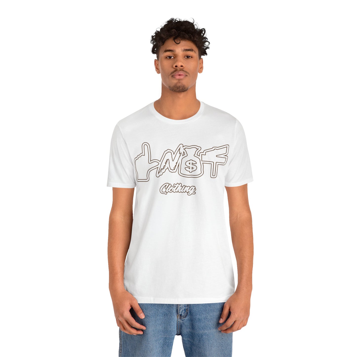 LNST COLLECTORS White & Brown Tee