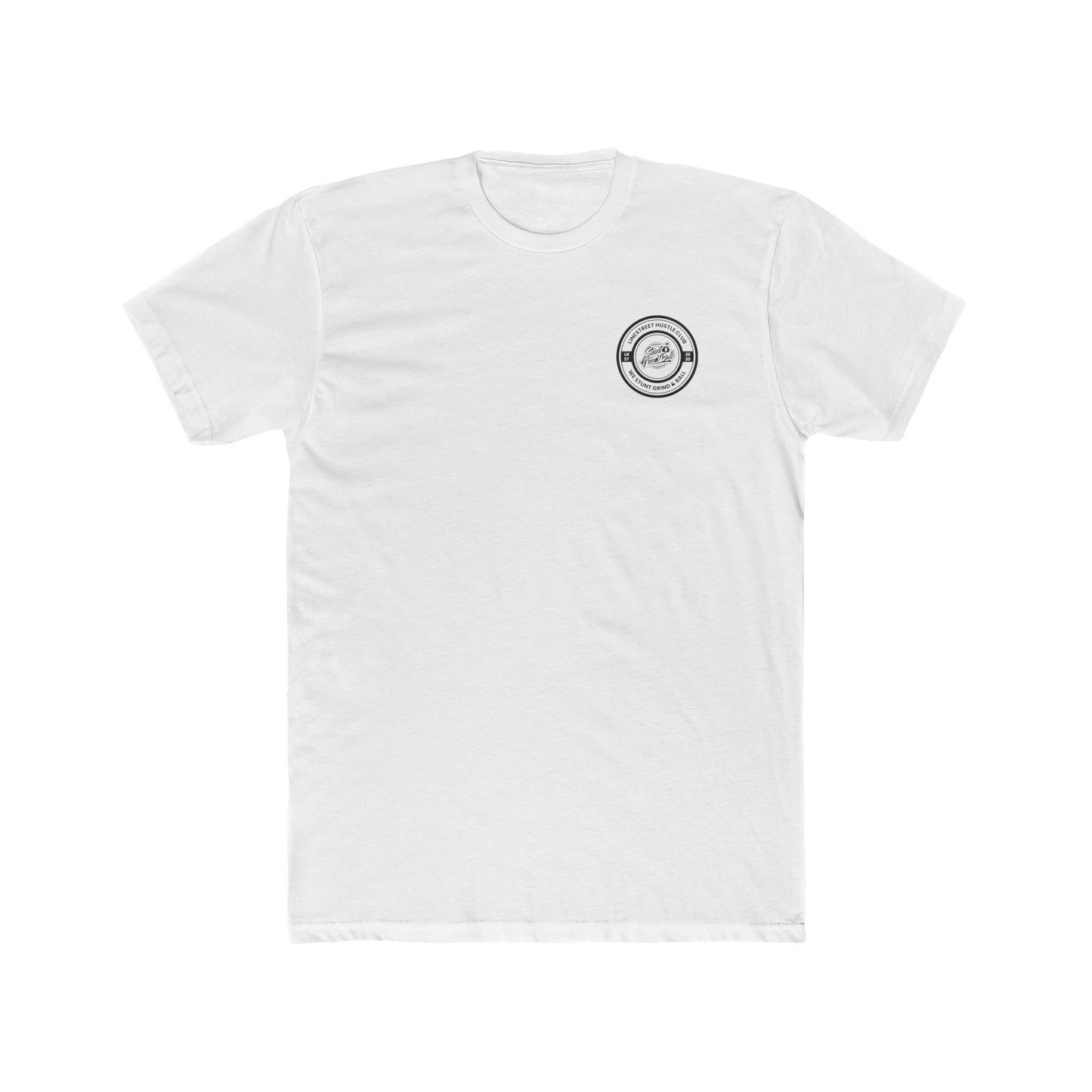 Line Street HUSTLE CLUB White Tee