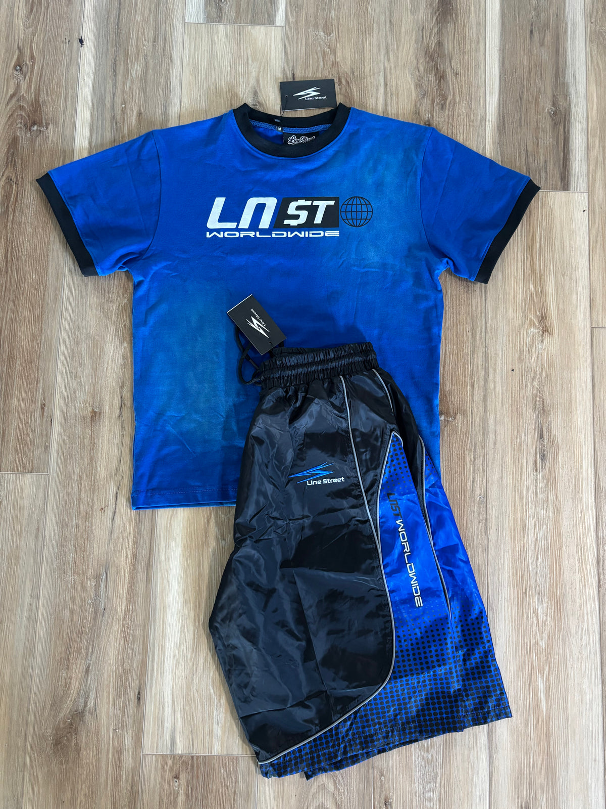 LNST Worldwide Short Set Blue